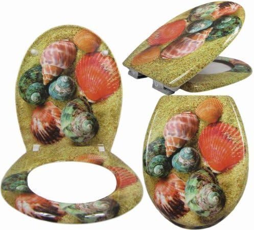 Extravagant Toilet Seats with Soft-Close Toilet from Duroplast - Sea Shell