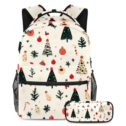 Sac à dos motif de Noël, cadeau parfait pour étudiant et adolescent, lot de 2