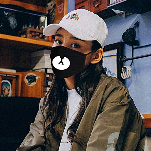 YOROZUCERY Mouth Mask Unisex Anti Dust Kawaii Muffle Mask Half Face Mask Reusable Cotton for Men Women 2Pcs