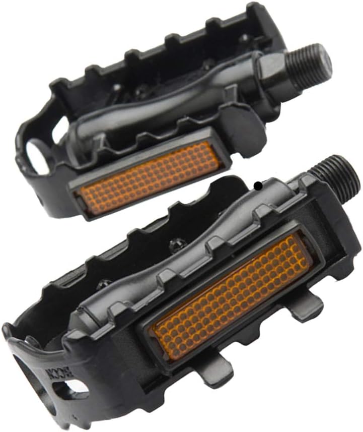 LIOOBO 1 para Mountain Bike Pedal Metal Bicycle Platform Flat Pedals for MTB Road Mountain Bike Racing Bike (Black), Black - Image 4