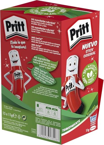 Miniatura 2 de Pritt Barra Adhesiva, Pegamento Infantil Seguro Para Niños Para Hacer Manualidades, Cola Universal De Adhesión Fuerte Para Estuche Escolar Y Oficina, 15x11 G Pritt Stick