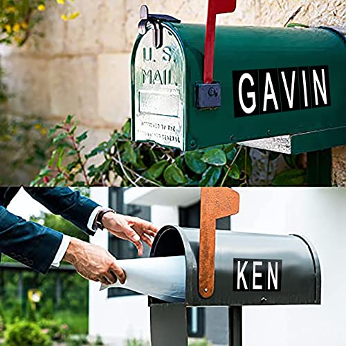 5 Sheets Self Adhesive Vinyl Letters Stick, Mailbox Letters Sticker For Mailbox, Signs, Window, Door, Cars, Trucks, Home, Business, Address(Black,3 Inch) #TOP2