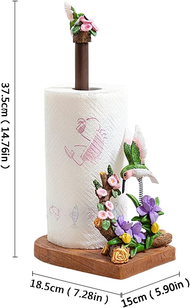 Countertop Paper Towel Holders,Resin Bird Paper Towel Holder,Kitchen Paper Towels Holder, 37.5*18.5*15cm
