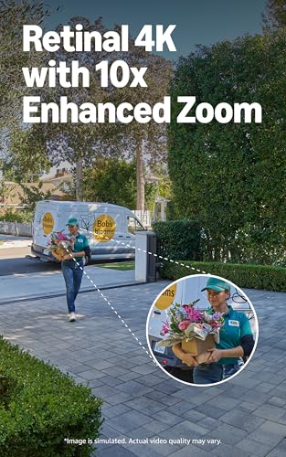 Image of Ring Battery Doorbell Pro (newest model), Retinal 4K with wide-angle video, up to 10x Enhanced Zoom, Night Vision, and Quick Release Ultra Battery Pack, Deep Silver