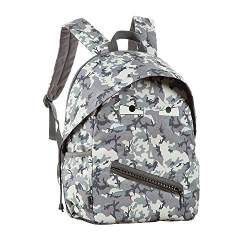 Image of ZIPIT Grillz Backpack for Kids with Extra Side Pocket, Camo Grey