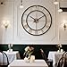 BBALOVEDRE 24 Inch Large Wall Clocks for Living Room Decor,Big Roman Numerals Vintage Gold Modern Decorative Metal Oversized Wall Clocks for Bedroom, Kitchen, Office,Housewarming Gift