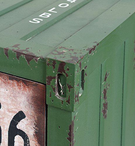 ts-ideen Commode kast container in industrieel design shabby metalen look vintage 34 x 51 cm - Image 8