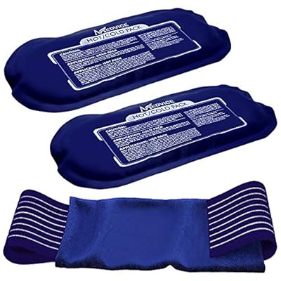 Reusable Hot and Cold Ice Packs for Injuries (3-Piece Set), Joint Pain, Muscle Soreness and Body Inflammation - Reusable Gel Wraps - Adjustable & Flexible for Knees, Back, Shoulders, Arms and Legs