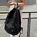 IAUGO Canvas Backpack for Women Cute Backpack for Women Vintage Laptop Aesthetic Knapsack-Black