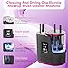3 IN 1 Electric Makeup Brush Cleaner,Automatic Makeup Brush Cleaner with Makeup Brush Dryer,Portable USB Deep Cleaning for All Size Beauty Makeup Brush Set,Blush Brush (Grey)