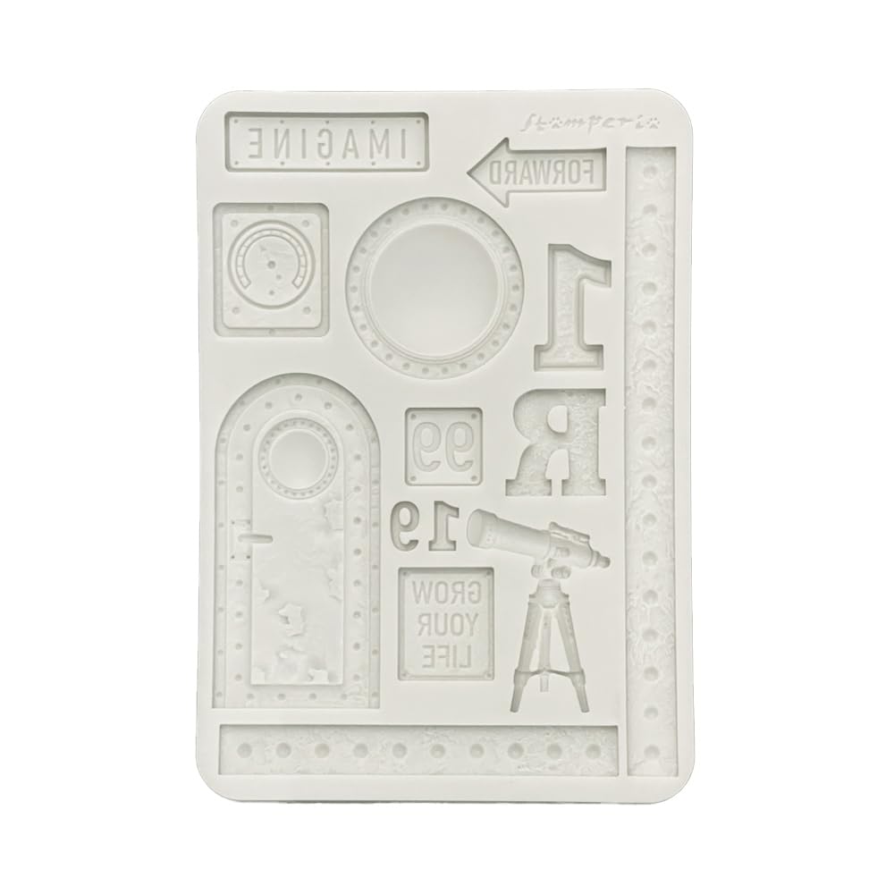 Stamperia A5 Silicone Mould - A New Beginning Telescope