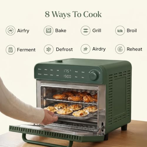 Image of Ember MarvelOven 8-in-1 Smart Oven | Air Fry, Bake, Grill & Ferment | MistFlow Steam Technology | HexaWand Even Heating | Green