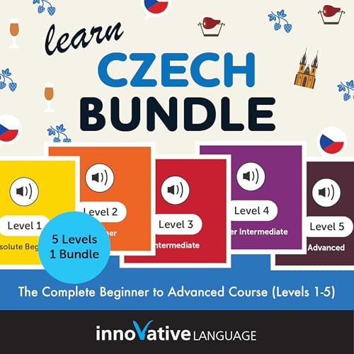 Page de couverture de Learn Czech Bundle: The Complete Beginner to Advanced Course (Levels 1-5)