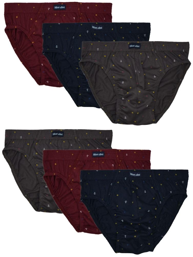 MioRalini 6 Herren Sport Slip ohne Eingriff, Artikel: 6 Stück Set01, Grösse: 7XL-13