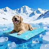 Pawtasy Cama refrescante Perros Manta refrigerante para Perro y Gatos Cama Fria de Verano Alfombra Alfombrilla refrescante colchoneta Fresca para Mascotas Grande XL 100 x 60 cm