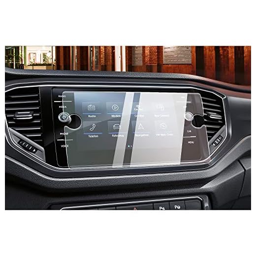 CDEFG para VW T-ROC 2018 2019 Protector de Pantalla de Vidrio Templado, 8 Inches HD Auto 9H GPS Navi película protegida Glass