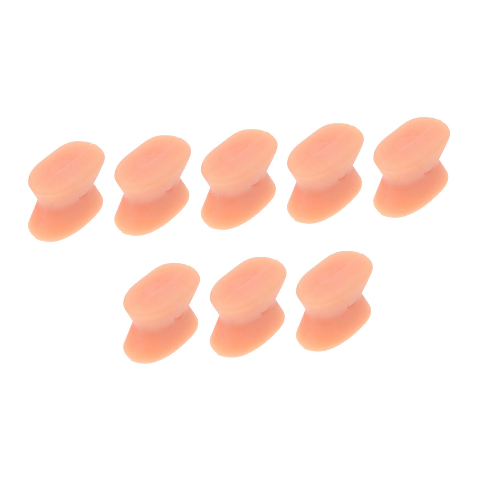 IWOWHERO 8pcs Separator Bunion Splints Adjuster Tool Divider Feet Spacer Bunion Spreaders Bunion Relief Spacer Spacers Brown Sebs