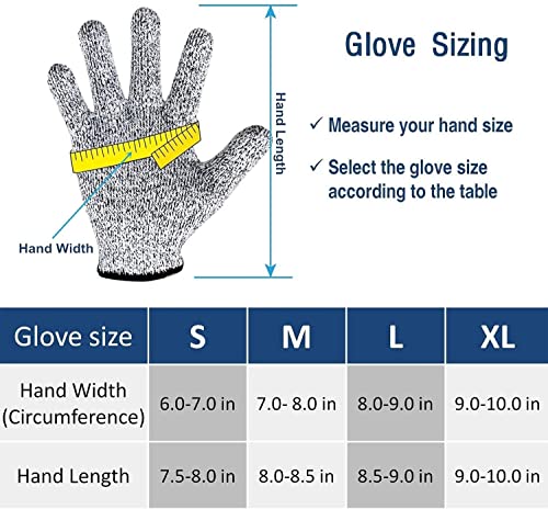 Safety Kitchen Cuts Gloves, High Performance Level 5 Protection For Cutting #TOP5
