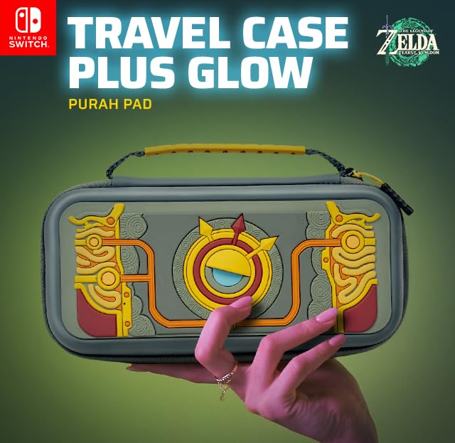 PDP Travel Case Plus GLOW for Nintendo Switch/Switch Lite/Switch OLED: Legend of Zelda Tears of the Kingdom Cosplay Purah Pad 3D (Glow in the Dark) - Image 9