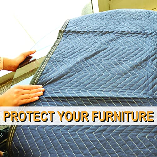 Boxer 72 In X 80 In Non-Woven Universal Moving Blanket Pro Value - Multipurpose, Lightweight, Blue Color, Scratch Protection (1) #TOP4