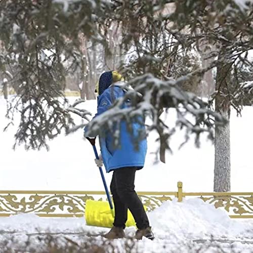 D Grip Plastic Spade Handle, 32mm Inner Diameter Snow Shovel Handle, Snow Scoop Digging Raking Tool, Garden Accessory (Yellow) - Thumbnail 4