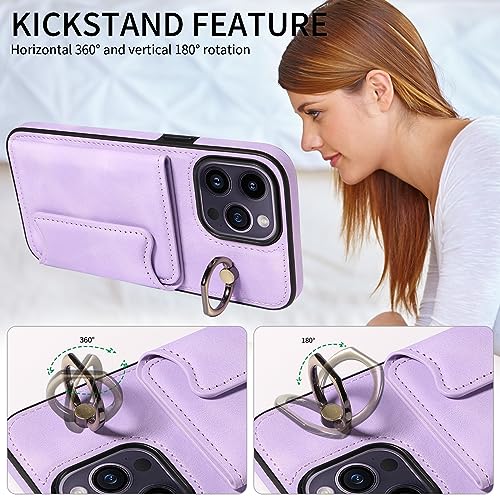 Coque iPhone 14 Pro Max porte-cartes pour voyager léger avec votre étui violet - 2