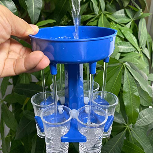 Dispensador de 6 copos e suporte para encher líquidos, suporte para copos de shot para bar, casa, co