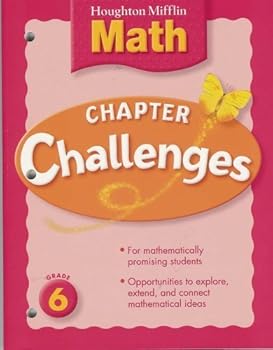 Paperback Houghton Mifflin Math: Chapter Challenges Grade 6 Book
