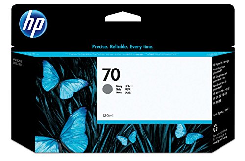 HP 70 Gray 130-ml Genuine Ink Cartridge (C9450A) for DesignJet Z3200 & Z3100 Large Format Printers