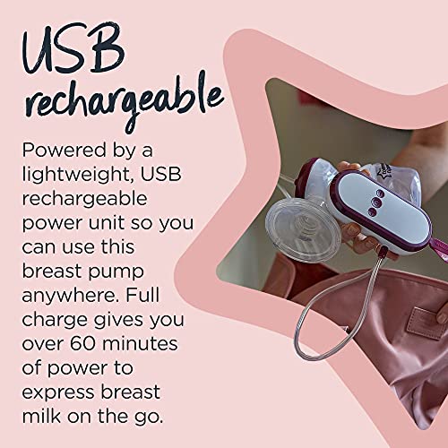 image for Tommee Tippee Made for Me Single Electric Breast Pump, USB Rechargeabl