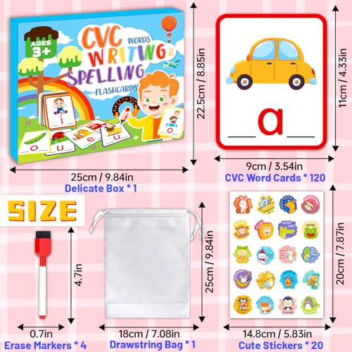 Save 50% on CVC Word Games Spelling Flash Cards for Kids - Image 2