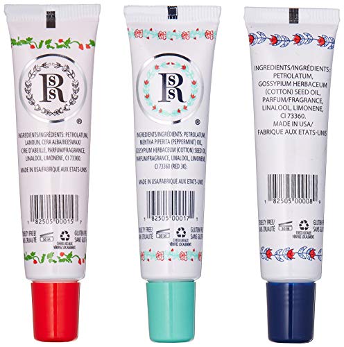 Rosebud Perfume Co. Tube 3 Pack: Smith's Rosebud Salve + Rosebud Lip Balm (Rose & Strawberry & Minted)