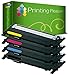 Price comparison product image Toner Cartridge,CLT406 Compatible Toner Cartridges for use in Xpress C410W SL-C460W SL-C460FW SL-C467W CLP-360 CLP-365 CLP-365W CLX-3300 CLX-3305 CLX-3305FN CLX-3305FW( Black/Cyan/Magenta/Yellow)