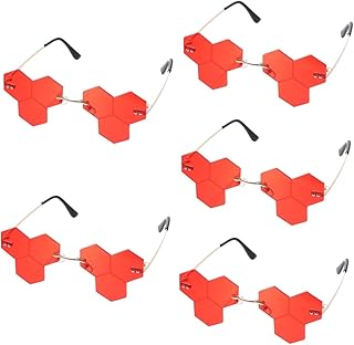 5 Pares De Óculos De Sol Femininos Óculos De Sol Masculinos Óculos De Sol Sem Armação Para Homens Óculos De Sol De Baile Novidade Óculos De Sol Óculos Sem Aro Óculos De Festa