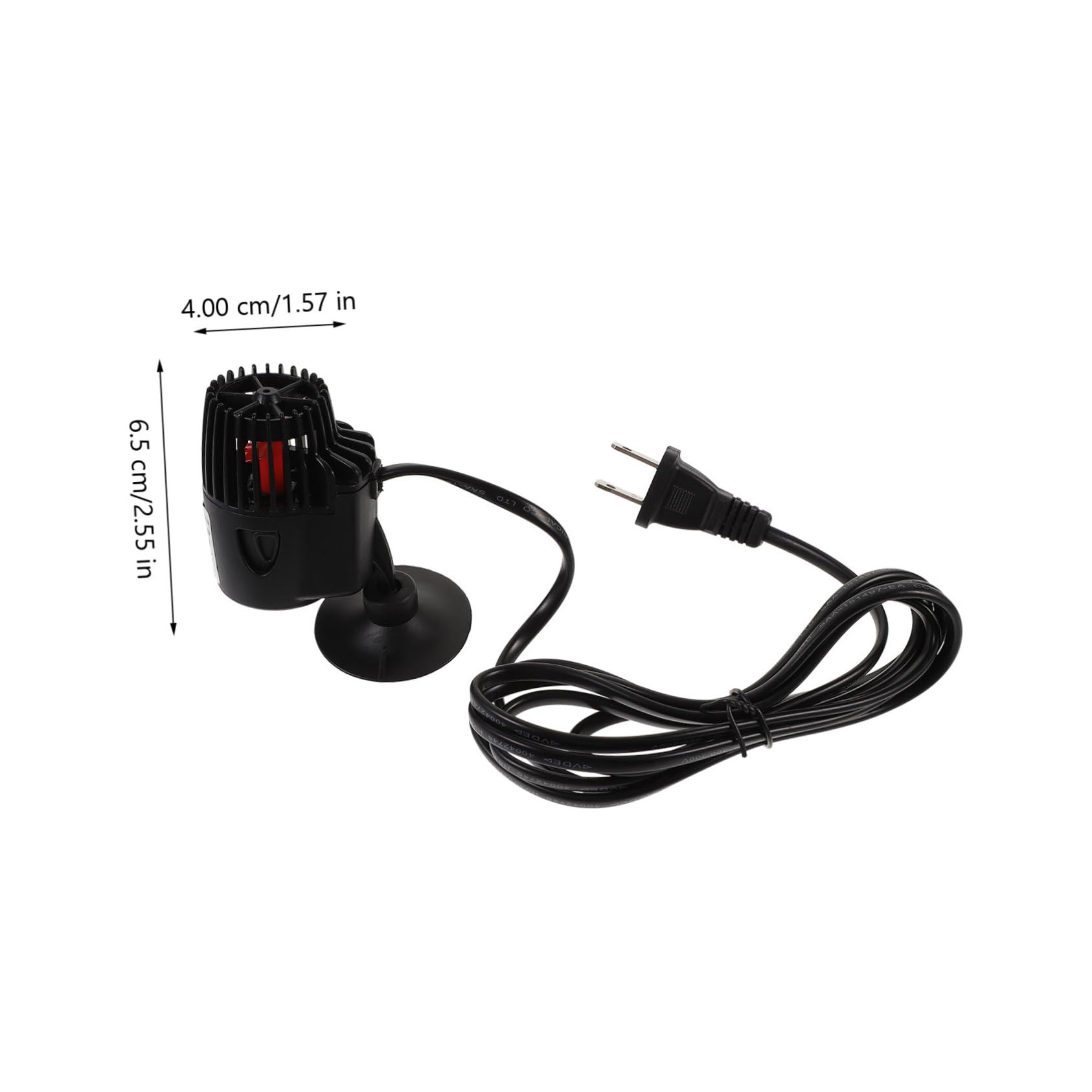 GRIRIW Wave Making Power Head Water Circulation Pump Rotation Durable Aquarium Accessory for Fish Tank Mute with Black US Plug