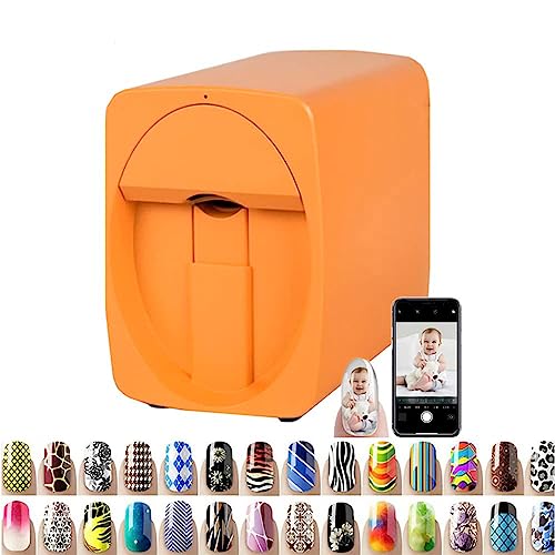 Image of Professional Mini 3D Nail Printer - Portable Mobile Nail Art Machine for Kids, Nail Studios, Manicurists & Nail Enthusiasts - Multifunctional White Design