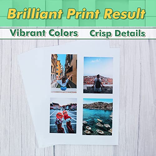 Koala Glossy Sticker Paper For Inkjet & Laser Printer, Printable Photo Sticker Paper, 100 Sheets 8.5X11 In Self-Adhesive Photo Paper For Scrapbooking, Brand Logo, Party Decor Stickers #TOP2