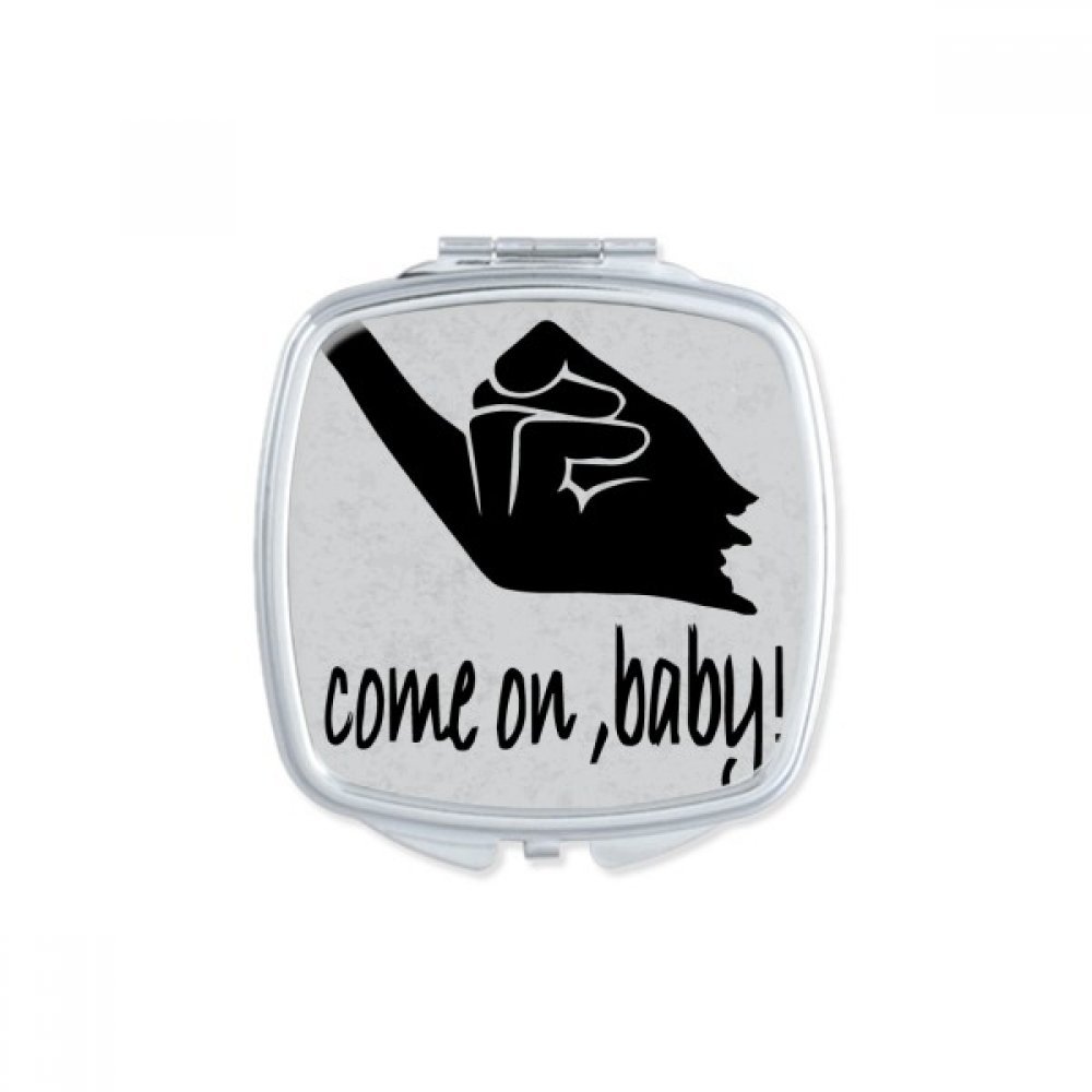 Cadeau miroirs de poche carré mignon pour une attention unique
