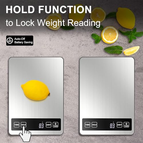 Image of Fuzion Food Kitchen Scale 22lb /0.1oz - Food Scale 7 Units, Tare & Timer