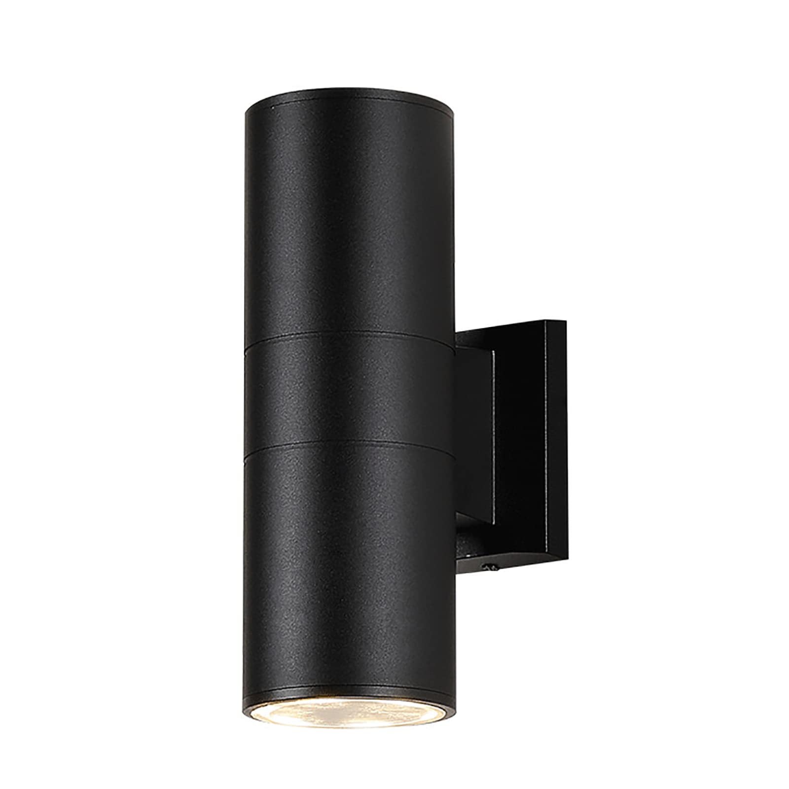 VDOQTLJT LED Garden Wall Light Outdoor IP65 Waterproof Lamp Modern 12W Warm 3000K Up Down Lights Aluminum Sconce for Patio Terrace Porch Black