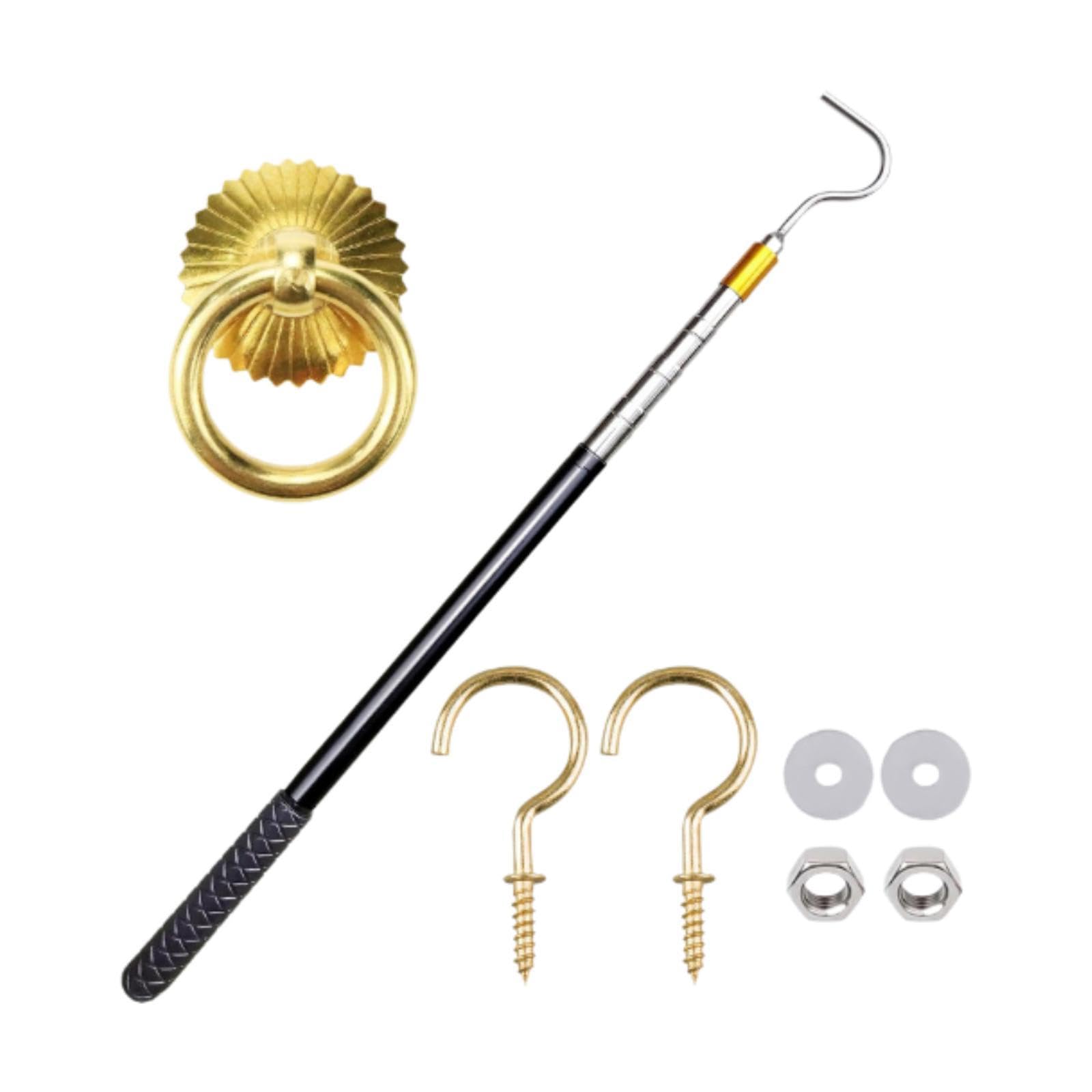 Attic Ladder Pull Down System Hardware Kit Storage Hook Attic Pull Down Hook-image-7