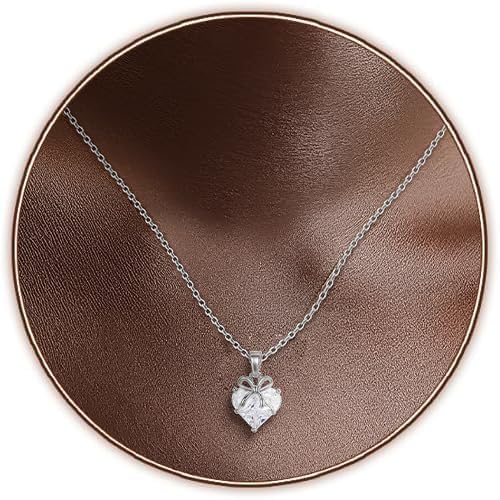 14K Gold Plated | 14K Platinum Plated Necklace for Women Pendant Necklace with Sparkling Cubic Zirconia Fashion Jewelry