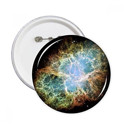 Bouton vêtement nébuleuse espace lumineux cadeau original pour passionné d'astronomie