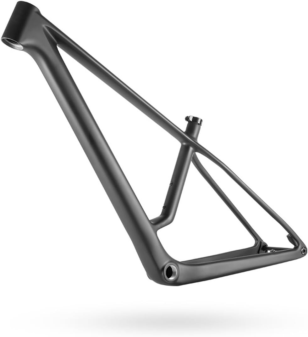 29er Carbon Fibre Hardtail Frame 15.4/16/18/19.5in Mountain Bike Disc Brake Frame 12 * 148mm Thru-Axle Boost Frame BSA BB73mm Internal Routing Max 2.4in(L-18)