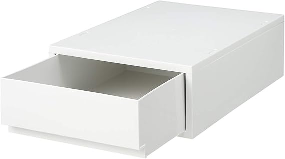 Amazon Co Jp 無印良品 ポリプロピレンケース 引出式 浅型 ホワイトグレー ｖ 約幅26 奥行37 高さ12cm