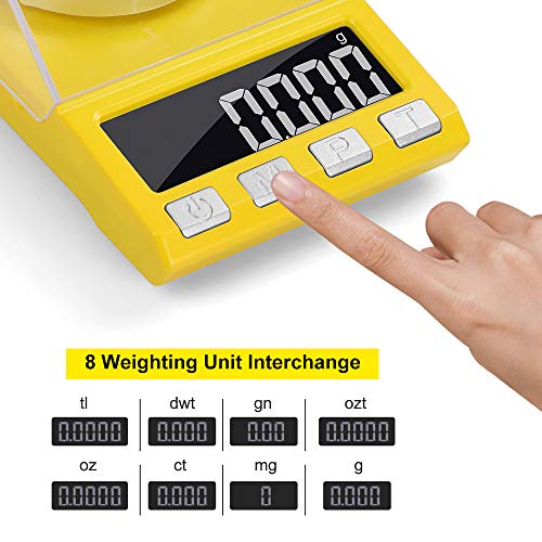 Digital Milligram Scale, 100G X 0.001G High Precision Jewelry Gram Scale, 8 Units Conversion Portable Reloading Scale With Lcd Display Tare Weights Calibration… #TOP5