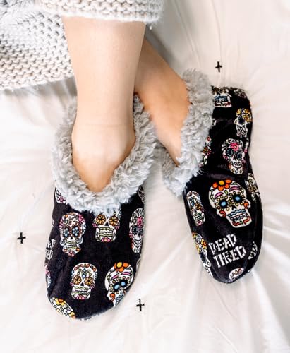 Image of Lazy One Fuzzy Feet Slippers for Women, Cute Fleece-Lined House Slippers, Cute Slipper Socks