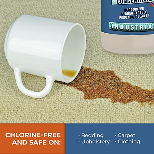 Chem-Girl Oxypro Concentrated Multi-Purpose Surface Cleaner To The Rescue - Chlorine-Free, Oxygen-Powered Stain & Odor Remover, 5 Percent Hydrogen Peroxide (H2O2), 1 Quart #TOP5