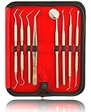 1 Mundspiegel + 1 Pinzette + 6 Zahnsonden