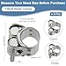 PATIKIL 20-22mm T-Bolt Hose Clamp, 4 Pack Intercooler Pipe Tube Clamps 304 Stainless Steel Radiator Hose Clamp for 0.79
